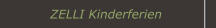 ZELLI Kinderferien